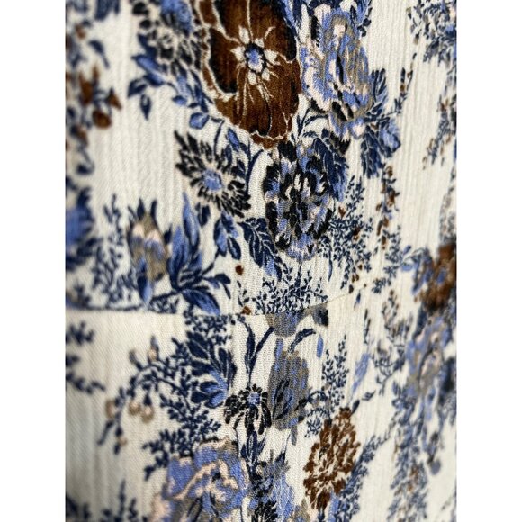 American Eagle Floral Cold Shoulder Top S Boho Cottagecore Feminine - Picture 9 of 11